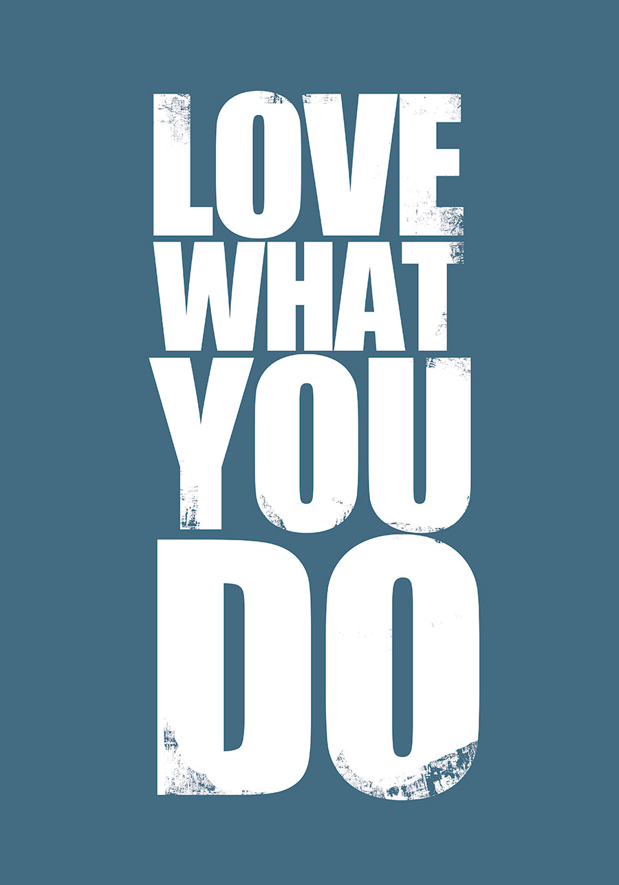 英文字母装饰画: love what you do　F