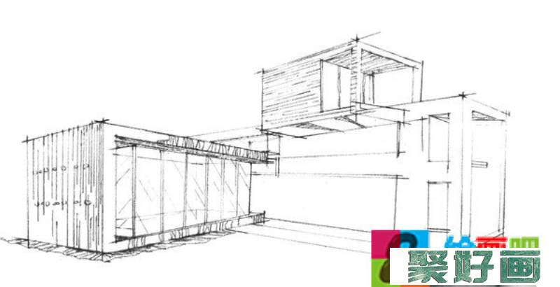 现代建筑速写步骤教程