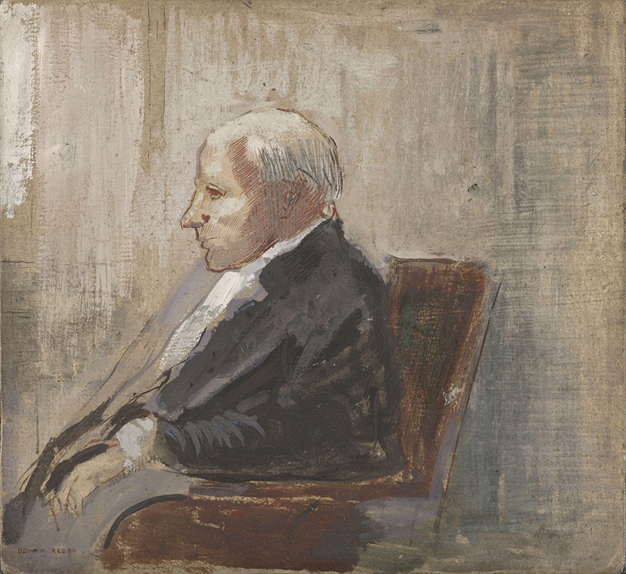 雷东油画作品:  坐着的男人 高清大图欣赏