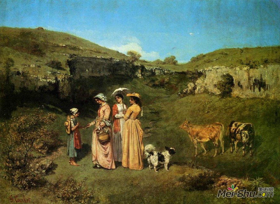 居斯塔夫·库尔贝Gustave Courbet作品 年轻的农村妇女