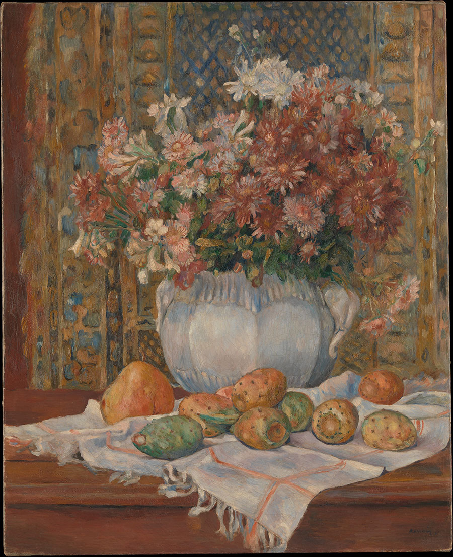 Still Life with Flowers and Prickly Pears