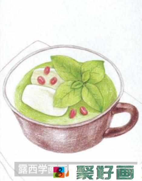 彩铅画蔬菜汤