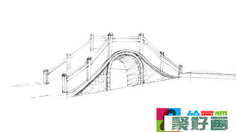 石拱桥速写的画法步骤是什么