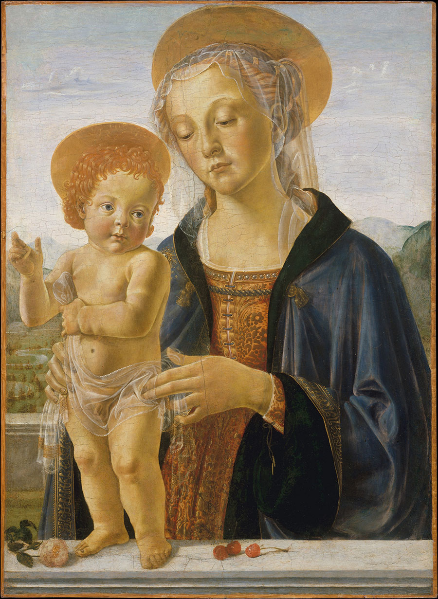 安德烈·德尔·韦罗基奥作品:  圣母与圣婴 高清大图下载