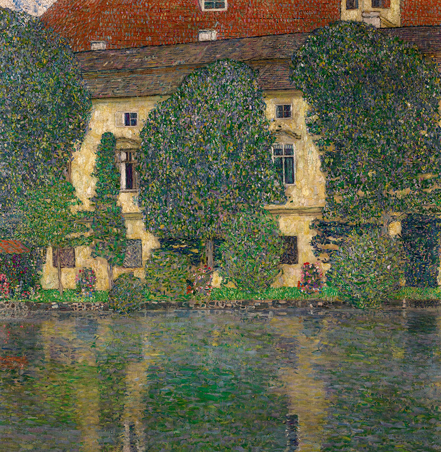 克里姆特作品:阿特湖古堡三 Schloss Kammer on the Attersee III