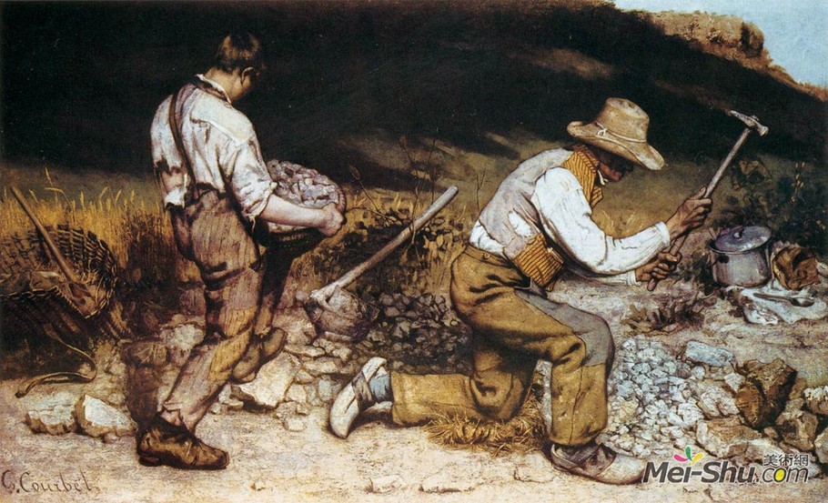 居斯塔夫·库尔贝Gustave Courbet作品 石工