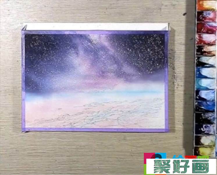 水彩画星空简单教程