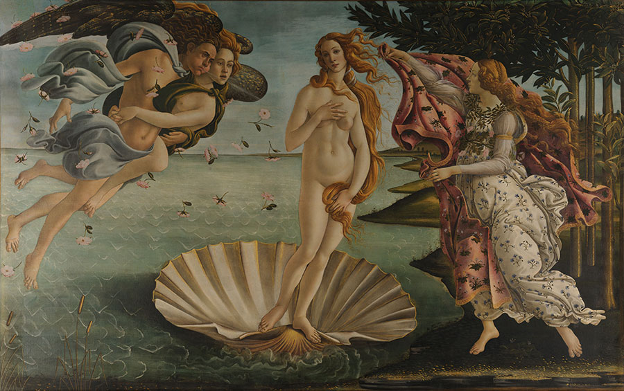 波提切利作品: 维纳斯的诞生高清赏析 The Birth of Venus