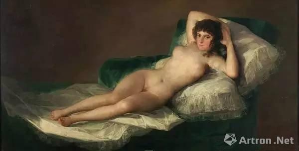 裸体的玛雅 97×190cm 1795-1800 马德里 普拉多美术馆