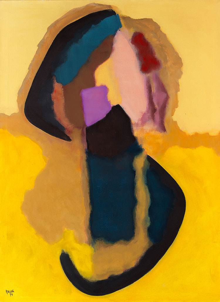 欧美抽象油画: Komposition 1974-24 1974