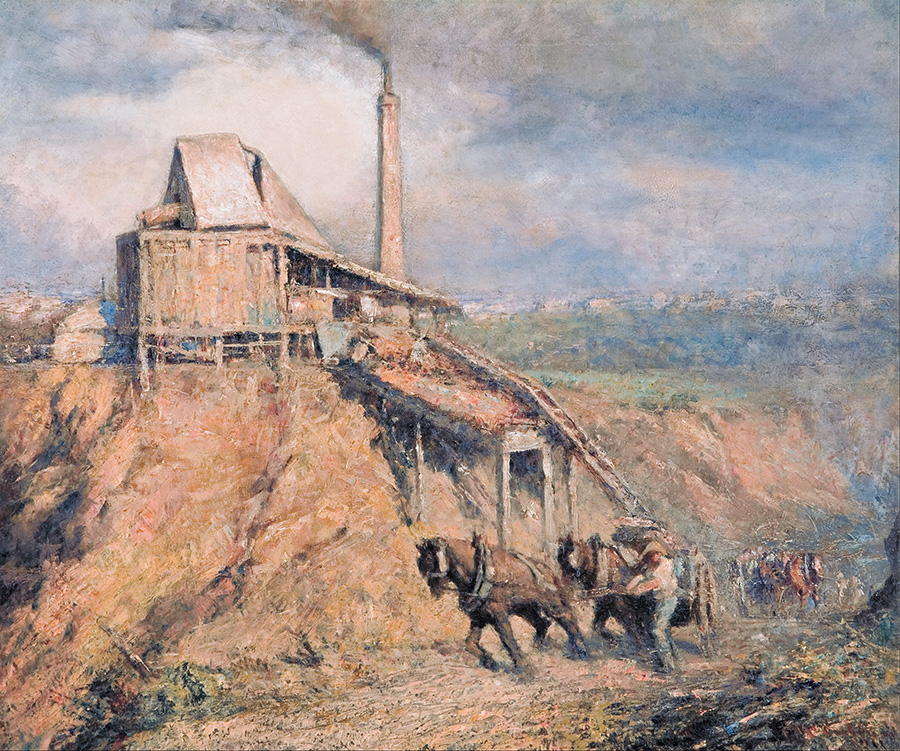 弗雷德里克·麦卡宾 (Frederick McCubbin ）The old stone crusher (The quarry)​ 采石场