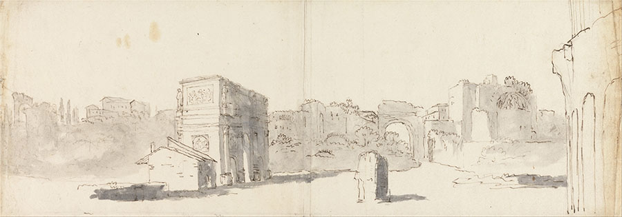 詹姆斯·巴瑞 Rome, A View of the Arch of Constantine with Other Ruins