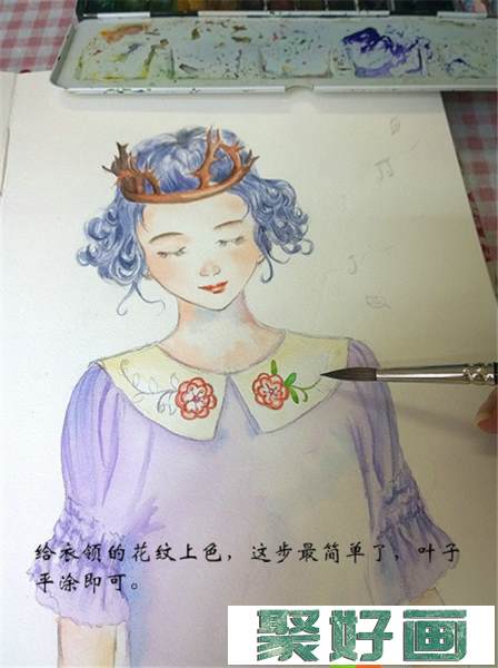 简单唯美的水彩画