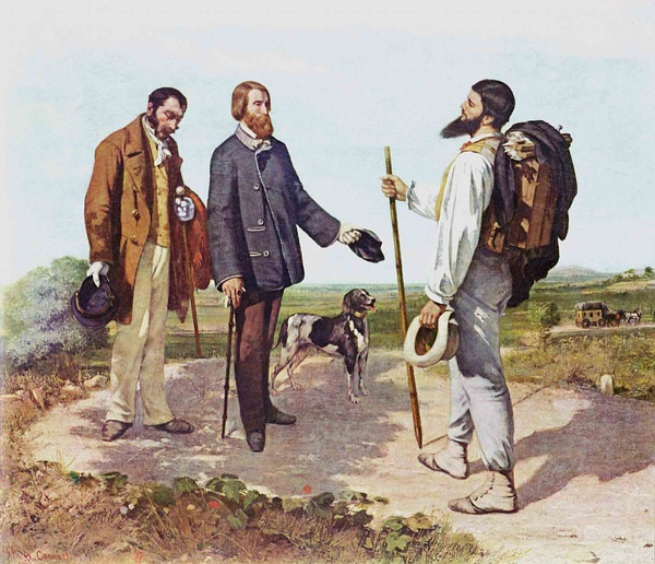 Bonjour Monsieur Courbet,1854