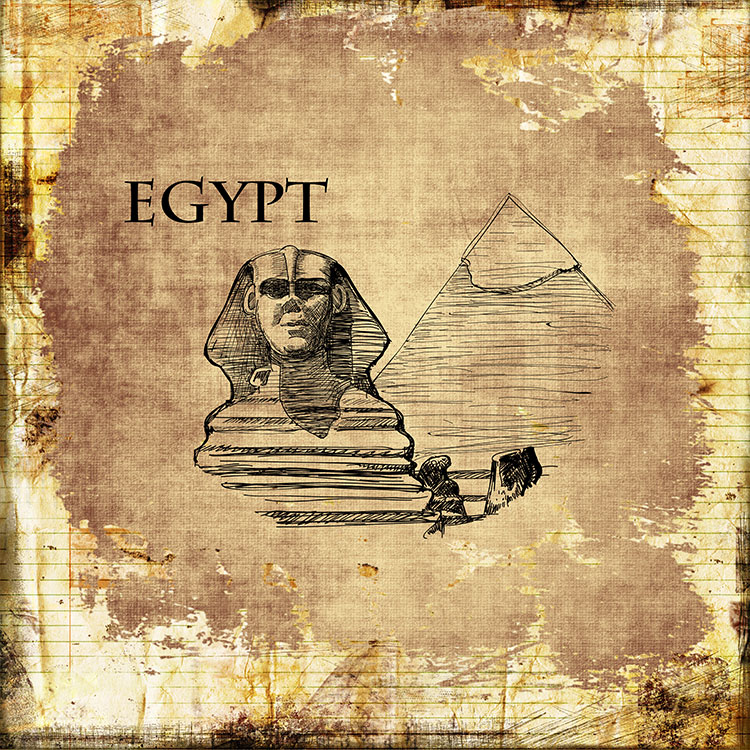 三联旅游名胜风景画: 埃及