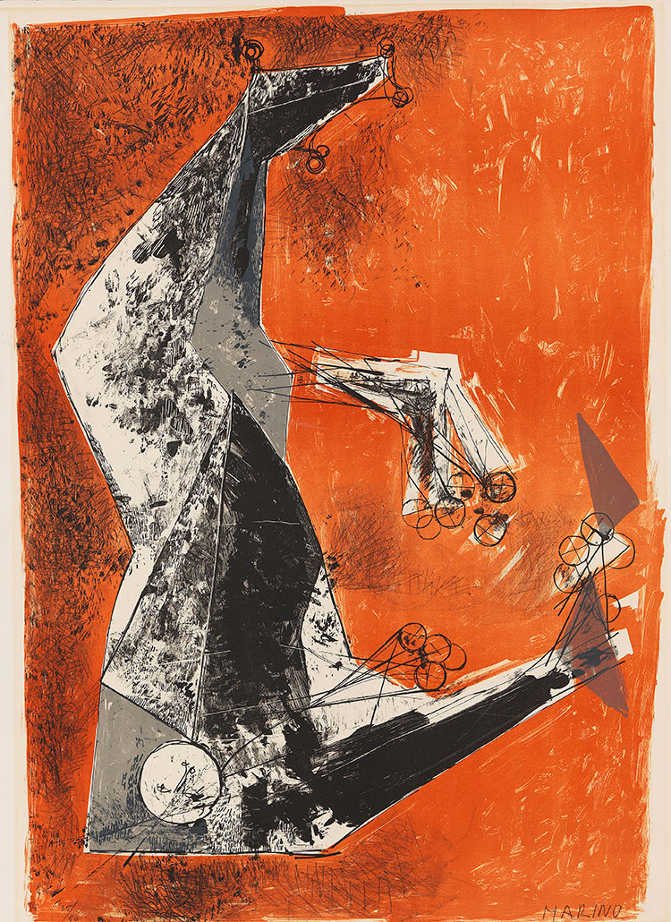 欧美抽象油画  MARINO MARINI-Miracolo(Wunder)1956