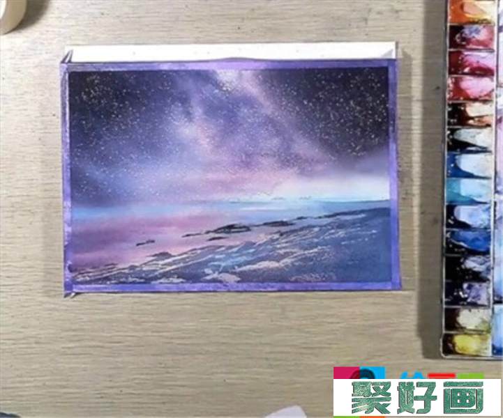 水彩画星空简单教程