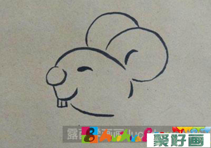 儿童画教程：教大家画小老鼠