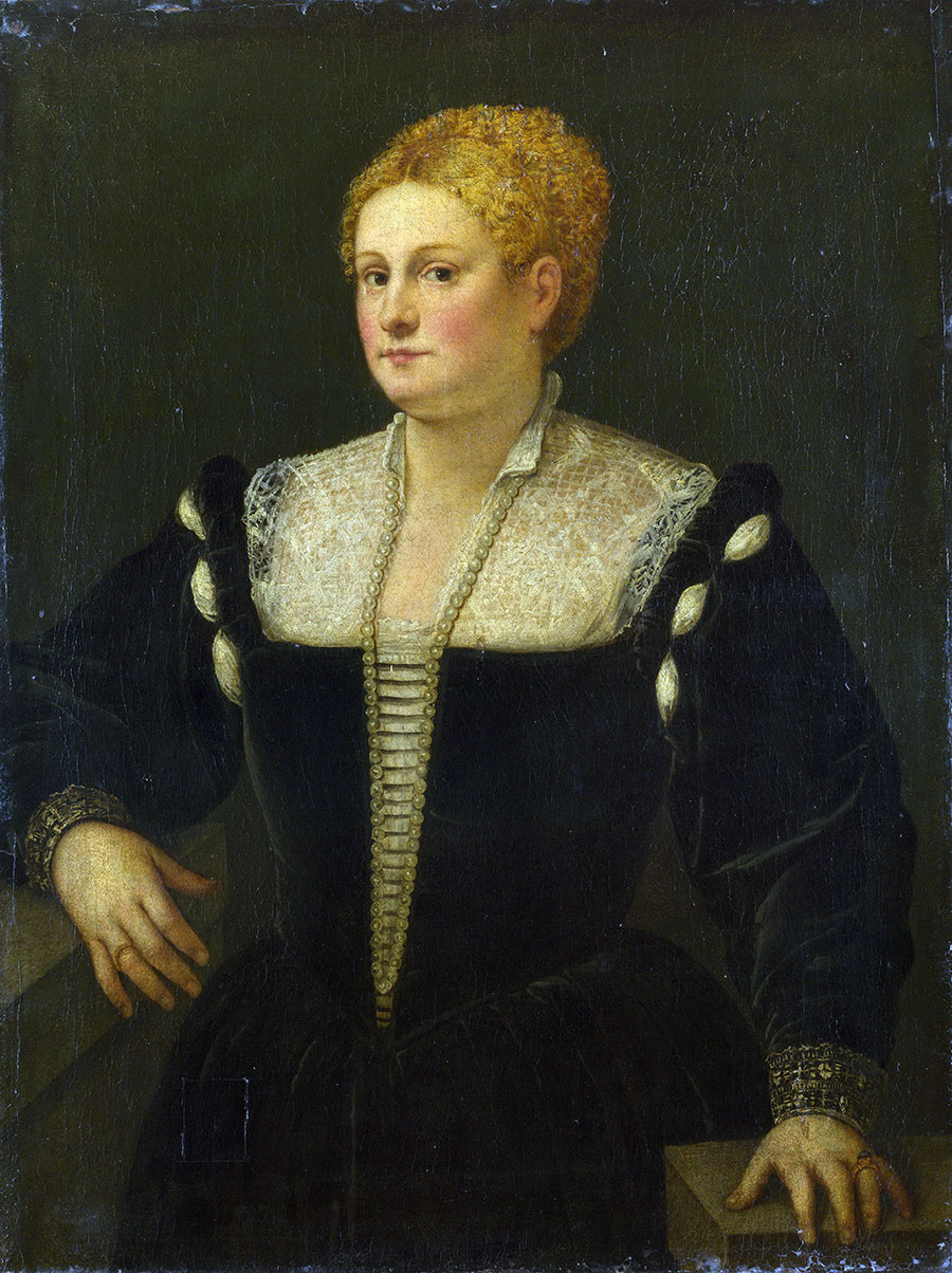 提香作品: 一个女人的肖像 Portrait of a Woman