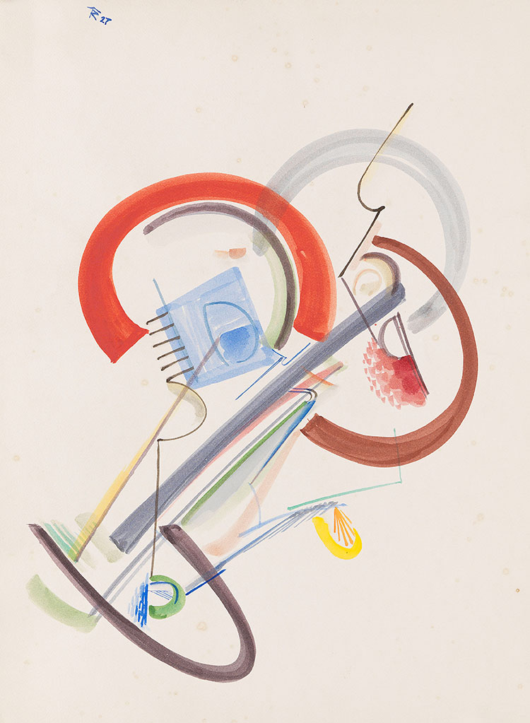 欧美抽象油画 THOMAS RING-Ohne Titel 1927.