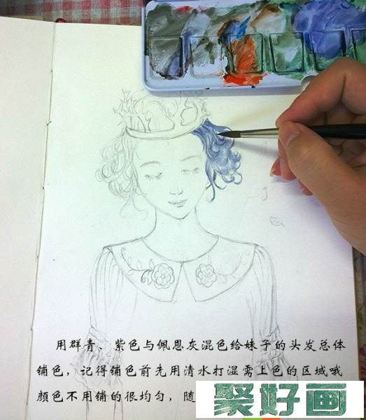 简单唯美的水彩画