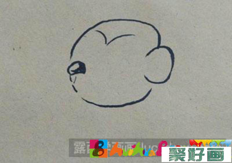 儿童画教程：怎么画卡通小猴