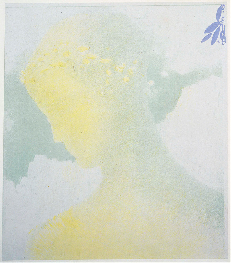 法国象征主义著名画家奥迪隆·雷东作品《花云》