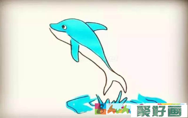 海豚简笔画