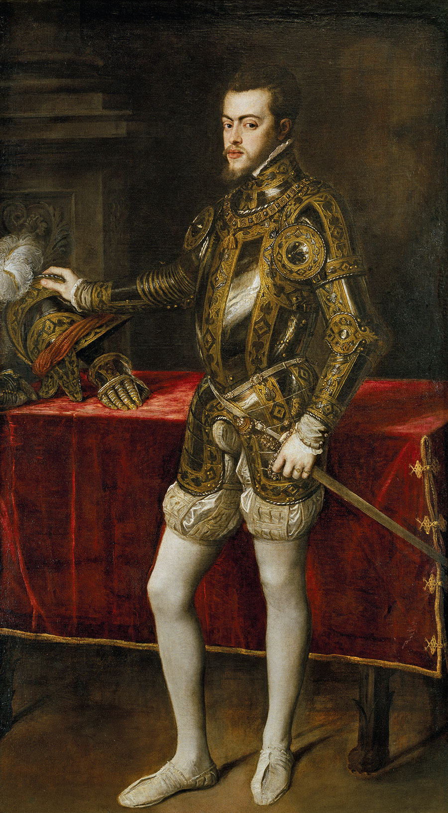 提香作品: 菲利普二世 Philip II