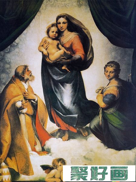 拉斐尔最成功的圣母像作品_《西斯廷圣母》高清大图欣赏(1)