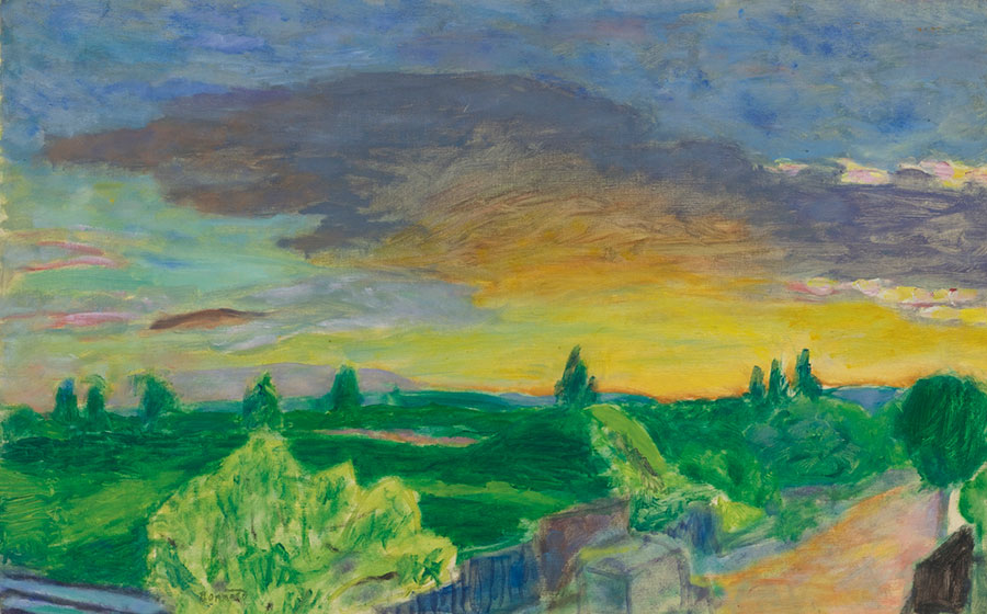 博纳尔油画:日落风景 PAYSAGE AU SOLEIL COUCHANT