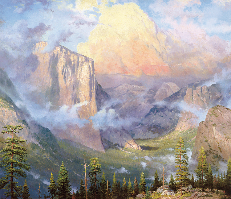 绘光大师托马斯金凯德作品 美丽的大山 高清油画下载