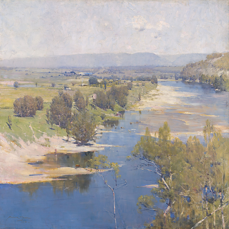 阿瑟·斯切特 (Arthur Streeton)  The purple noon's transparent might