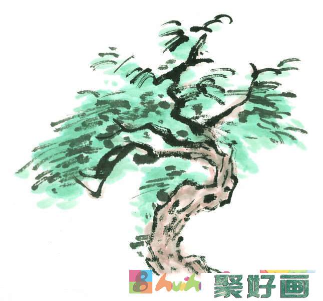 古树<a href=../zhonglei/zhongguohua/xieyi/ target=_blank class=infotextkey>水墨画</a>图片