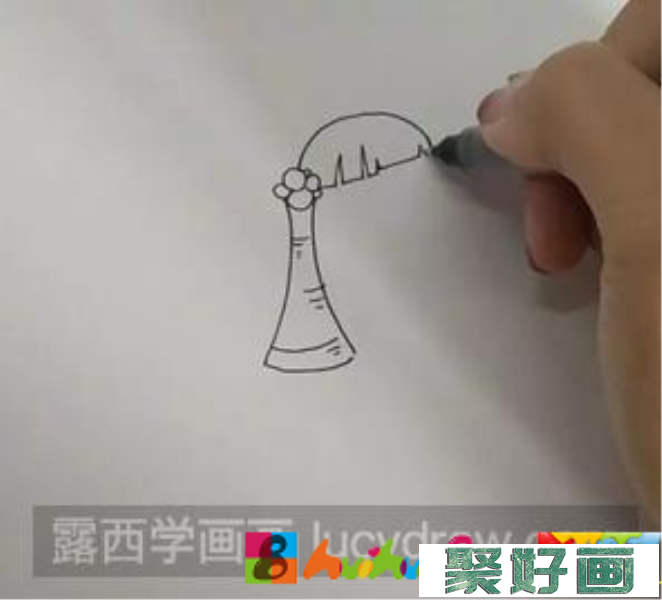 椰子树儿童画