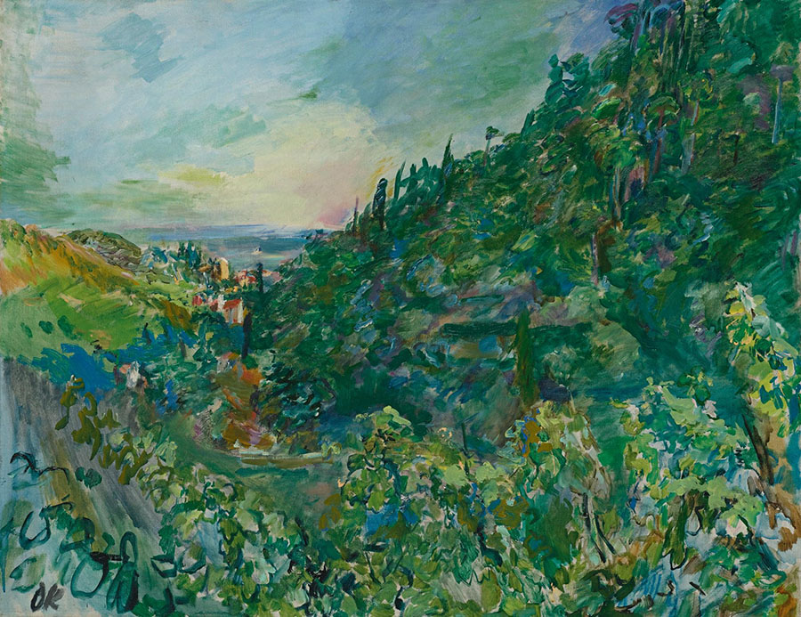 奥斯卡·柯科西卡 View Of Rapallo 城镇油画