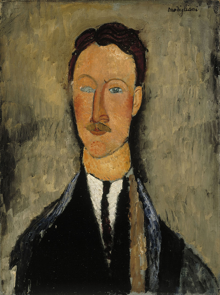 莫迪利亚尼作品:Portrait of the Artist Léopold Survage