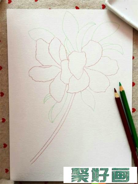 水彩画教程：教你画美丽的杜鹃花