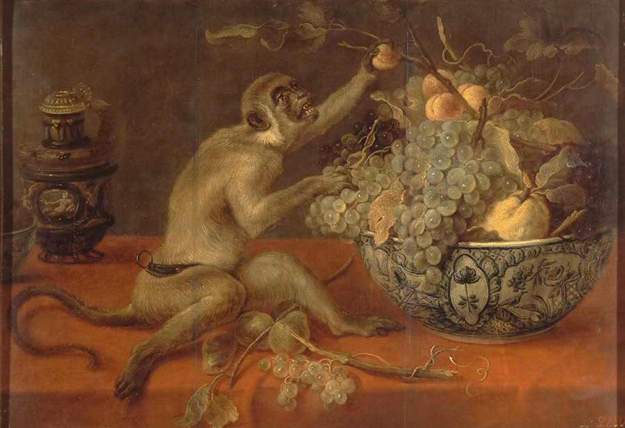 弗兰斯·斯尼德斯（Frans·Snyders）Still Life with a Monkey 静物与猴子