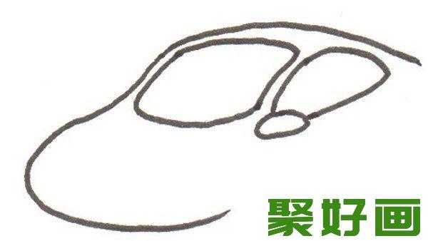 卡通画 小汽车 窗户