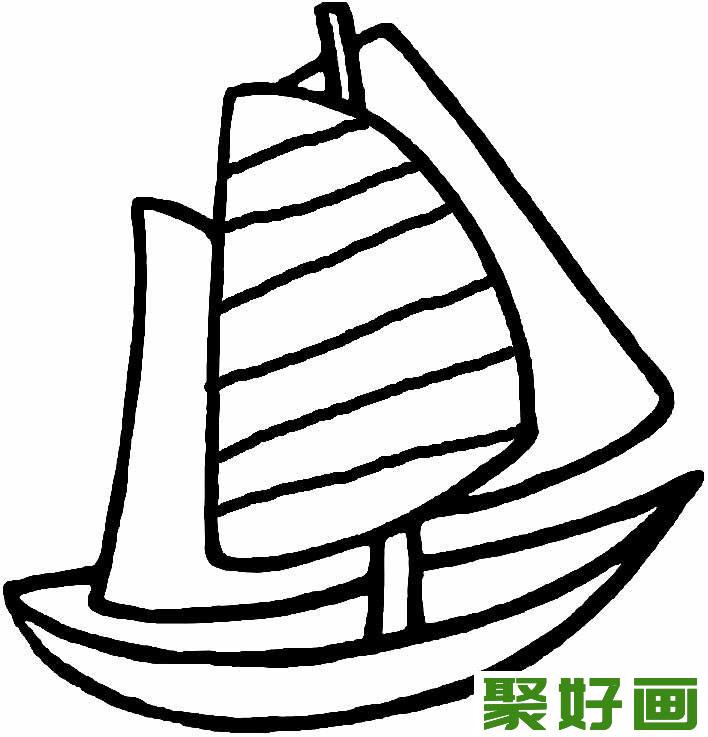 帆船简笔画图片11