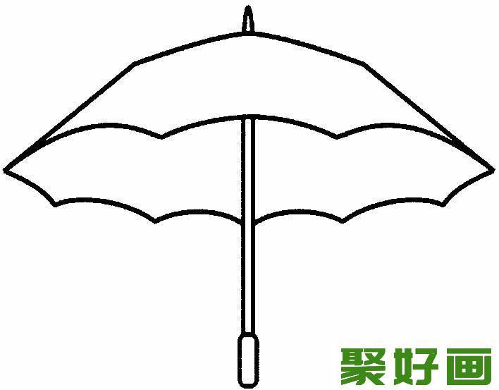 雨伞简笔画图片大全