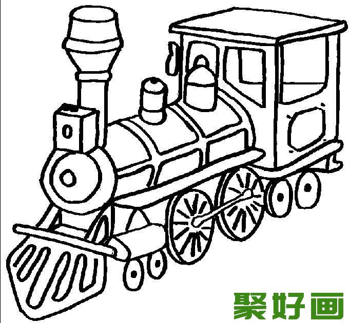 简笔画火车,火车简笔画,简笔画火车,儿童画火车04