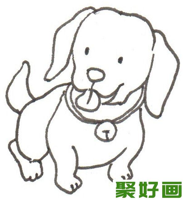 卡通画   田园犬后腿