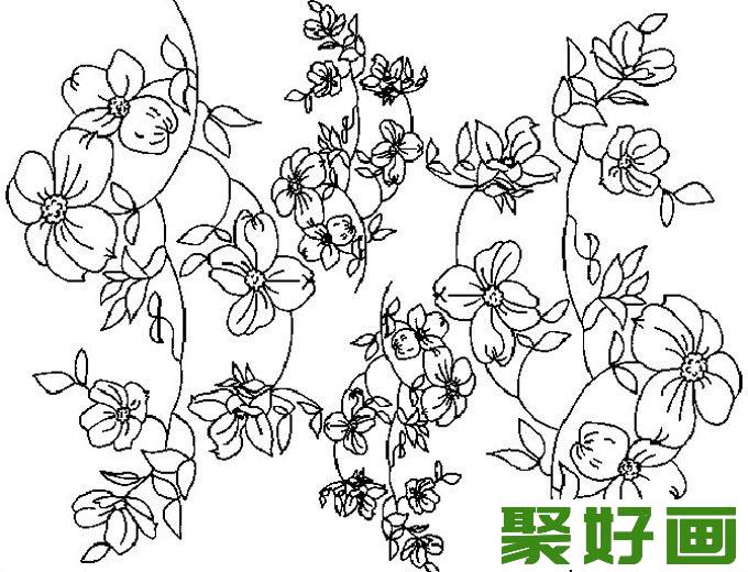 简笔画花卉图片大全，简笔画花儿8