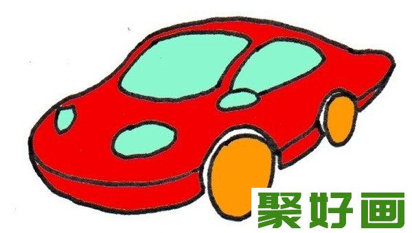 卡通画 小汽车