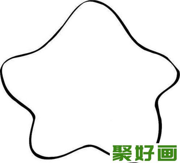 简笔画   海星  五角星