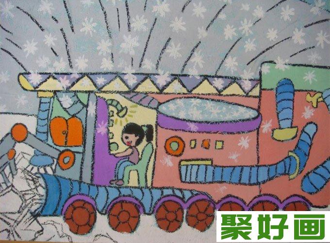 科幻画获奖作品：高效融冰净水车