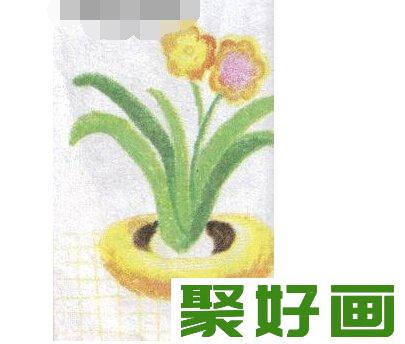 儿童学画画：水仙花绘画步骤教程