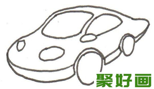 卡通画 小汽车